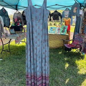 Floral Natural Life  Maxi jumpsuit in Blue and Pink